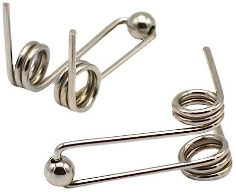 2 Stücke 28–30 mm Lockenstab Ersatz Doppelte Rückkehr Torsionsfeder Haar Lockenstab Zubehör Drahtdurchmesser 1,2 mm (Größe: 28 mm) (Color : 30mm)