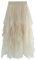 MERCIYD Jupe plissée en Tulle Asymétrique Tulle Jupe Courtes Jupes Midi Jupe d'été Goth Dentelle Robe Vintage Couleurs Variées