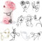 10 Stk Kuchen Deko Cake Topper Acryl Lady Face Torten Deko Personalisiert Minimalistische, Wiederverwendbar Deko Torte für Geburtstag Junggesellenabschied Mädchen Hochzeit Muttertag