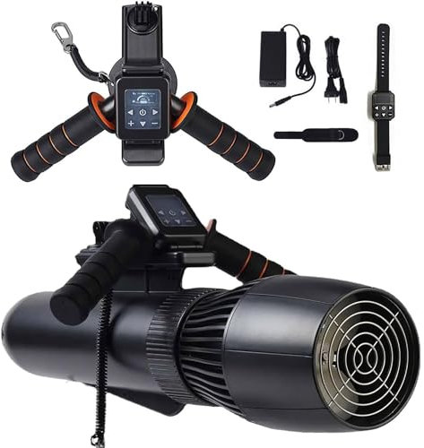 XDLYWUZIQ Unterwasser-Scooter, Tauch-Schwimm-Booster, 130 Minuten Bürstenloses Unterwasser-Triebwerk-Set, 10 Km/H Elektrischer Unterwasser-See-Scooter, Für Wassersport-Schwimmbecken