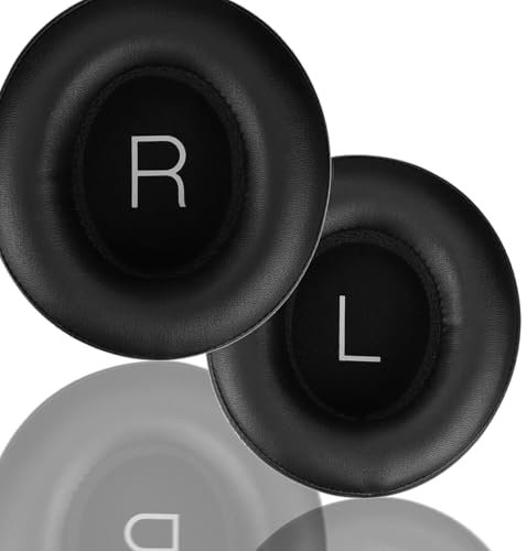 ACCIUK Replacement Ear Pads, Compatible with Shure AONIC 50 Headphones. New Soft Protein Leather Combined with high-Density Memory Foam, 1 Pair of Replacement Ear Pads (Black Night)