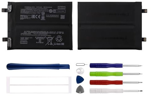 Duotipa BM58 Batterie de rechange, 2430 mAh, compatible avec Xiaomi 11T Pro 2107113SG, avec kit d'outils de réparation