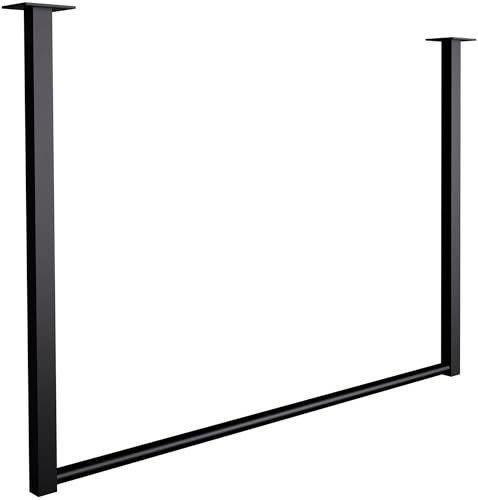 CLP Kleiderstange Fenton I Kleiderständer für Deckenmontage I Garderobenstange aus Metall I für Flur, Garderobe und Schlafzimmer, Größe:80x60 cm