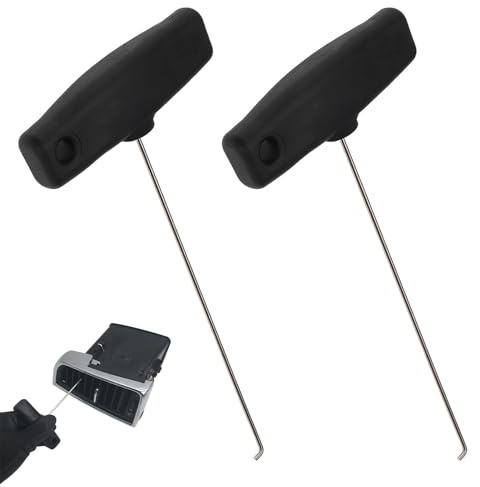 Wjelet 2 Stück Tacho Ausziehhaken für Mercedes Benz W124, W210, W208, W202, SL R107/R129,Roadster W107,Coupe W114/W115,Werkzeug Set Passend für Instrument Cluster Entfernung,Tachometer Ausbau