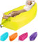 plplaaoo Lettino Gonfiabile, Divano Gonfiabile Per Viaggiare, Sedia da Spiaggia da Campeggio All'aperto, Lettini Gonfiabili, Materasso Ad Aria Pieghevole Portatile Per Feste in Spiaggia (giallo)