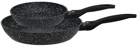 ELO Granit Passion Pfannen-Set 2-teilig, Schwarz