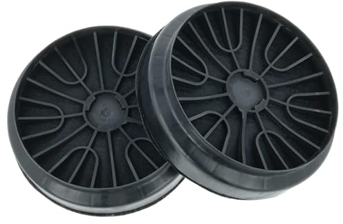 vhbw 2x Aktivkohlefilter kompatibel mit Bosch DHZ5275 | DWK87EM60, DWK87EM60/01, DWK09G660/02, DWK67EM60, DHZ5276 Dunstabzugshaube - 19 cm