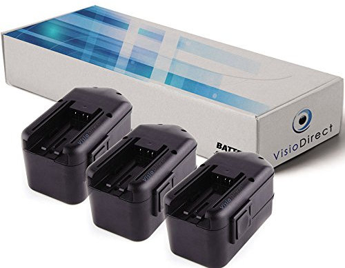 Lot de 3 Batteries pour AEG BBM 18 STX perceuse visseuse 3300mAh 18V - Visiodirect -