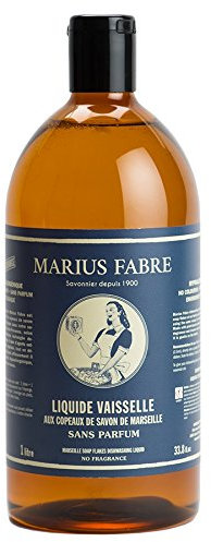 Marius Fabre Serie 'Nature' - Geschirrspülmittel ohne Duft 1L inkl. Pumpdrücker
