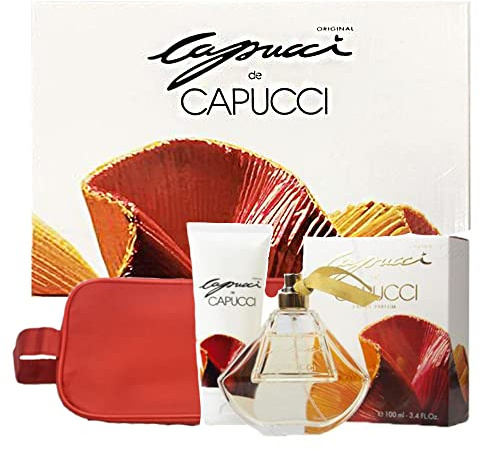 Damen set Capucci de Capucci eau de parfum 100 ml Duschgel 100 ml Tasche