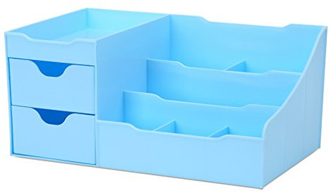 UNCLUTTERED DESIGNS Organizer Trucchi con Cassetti - Organizzatore Trucchi Elegante per il Tuo Bagno - Organizer Porta Trucchi con Cassetti Profondi e Ampio Spazio per Cosmetici, Facile da Pulire