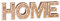 LED Warm White Decorative Wooden Sign Light with the Word HOME or LOVE, Home
