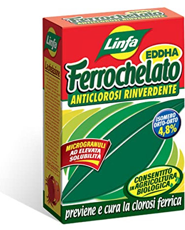 LINFA FERROCHELATO PREVIENE E Cura LA CLOROSI Ferrica Confezione da 500 Grammi