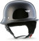 MOTO Helmets® D33 „Black“ · Brain-Cap · Halbschale Jet-Helm Motorrad-Helm Roller-Helm Scooter-Helm Bobber Mofa-Helm Chopper Retro Cruiser Vintage Pilot Biker · Schnellverschluss Tasche XXL (63-64cm)