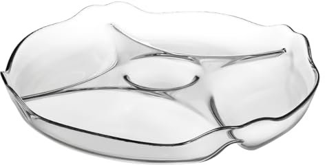 Dajar 10473L Servierteller Patisserie Pasabahce, Glas, Transparent, 30 x 30 x 4,3 cm