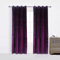Cherry Home Flanell Samt Blackout Fenster Vorhang Panel Drapes mit Tülle, violett, 52Wx63L(2 Panels)