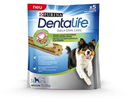 Purina DentaLife Snack per la cura dei denti per cani di media taglia, 115 g