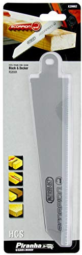 BLACK+DECKER Lame pour scie Scorpion X (Rs890) Acier, Standard, 30 mm, Bois, Plastique