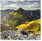 Bilderwelten Berge Fototapete Natur inkl. Kleister 192x192cm - Vliestapete Made in Germany - Tapete Berge Schlafzimmer - Lechtaler Alpen Tirol Fototapete Natur - Wandtapete Wohnzimmer Flur T_1137