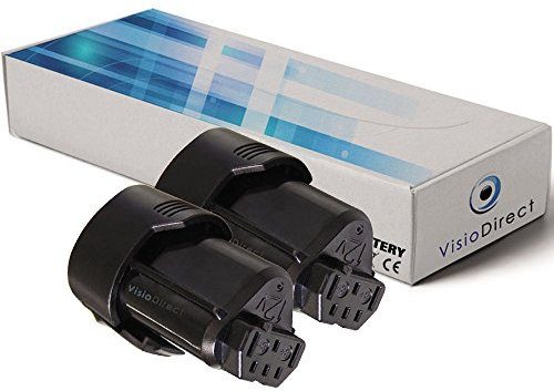 Lot de 2 Batteries Type L1215 pour AEG Milwaukee 2000mAh 12V - Visiodirect -