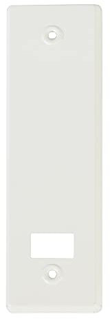 Amig - Embellecedor o Tapa de Aluminio con Acabado en Blanco para Recogedor de Persianas - Medidas: 22,2 x 6,5 cm - Distancia entre tornillos 17 cm - Espesor 0,5 mm