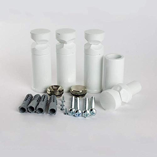 Supports universels blancs pour porte-serviettes chauffants (pour modèles droits et incurvés)