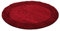 HomebyHome Teppich Rund Hochflor 160 cm Rund - Shaggy Runder Teppich Wohnzimmer Rot Extra Weich und Flauschig - Waschbarer Langflor Teppiche für Schlafzimmer, Küche, Flur - Carpet, Halı, Kilim