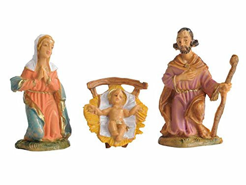 FONTANINI Geburt 6,5 cm 3 Figuren aus Harz Krippenfiguren (F-244)