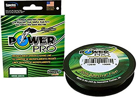 POWER PRO Uni – Erwachsene 21100650100E POWERPRO 29,5 kg X 91,4 m. Grün, Mehrfarbig/Meereswellen (Ocean Tides), One Size