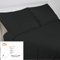Completo Lenzuola Nero In 100% Cotone, Per Letto Matrimoniale, In Tinta Unita Nero, 4 pezzi