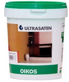 Oikos - Ultrasaten - Peinture murale 100% lavable, 4 l - Blanc