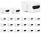 Phizli HDMI Keystone Jack 4K, 20 Pack HDMI Keystone Insert Female to Female Coupler Video Adapter (White)