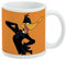 Looney Tunes Daffy Duck Keramik-Kaffeetasse, originelles Geschenk für Kaffee, Tee und heiße Getränke, 325 ml, Weiß