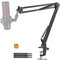 YUZUHOME - Bras en ciseaux pour Hyperx Quadcast S - Support de bureau professionnel réglable pour micro - Compatible avec microphone à condensateur USB RVB Hyperx Solocast