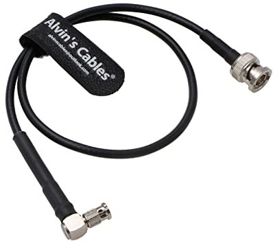 Alvin's Cables Micro-BNC Maschio Ad Alta Densità BNC Ad Angolo Retto a BNC Maschio 6G HD SDI Cavo Coassiale per Blackmagic-Video-Assist 75 Ohm 50cm