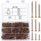 505 Stk Selbstschneidende Holzschrauben Set, Kreuzschlitzschrauben, Flachkopfschrauben Blechschrauben, Messing Kreuz Flachkopf Trockenbauschrauben für Holz Reparaturen - M3, M4, M5