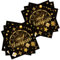Weihnachtsservietten Papier 20 Stück New Year Servietten Schwarzes Gold Winterservietten Tischdeko 33x33cm Weihnachten Deko Fröhliche Weihnachten Servietten Xmas große Kunststoff-Tischdecke Party