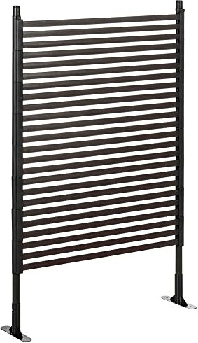 Outsunny Panneau clotûre de jardin brise vue en métal extérieur avec pieds ou piquets à planter, modulaire, 93L x 22l x 150H cm
