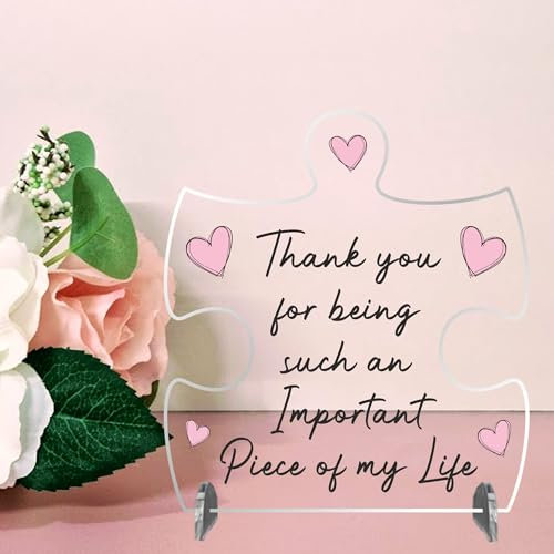 Thank You Jigsaw Puzzle: Unique Keepsake Gift, Nan Gift, Mum Gift, Meaningful Gift for Loved Ones, Home Decor, You're Important to Me Puzzle | Handmade in UK (Small 11cm x 10cm)