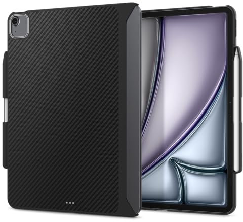Spigen Funda Enzo Aramid Compatible con iPad Air 11 Pulgadas 7ª Generación M3 (2025) / iPad Air 6ª/5ª/4ª Generación 11/10.9 Pulgadas (2024/2022/2020) - Negro