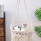 MEWOOFUN Handwoven Macrame Hammock - Boho Cat Swing for Indoor Cats, Decorative Hanging Bed for Sleeping, Playing and Relaxation - Pet Swing Bed with Hanging Kit (Style 1)