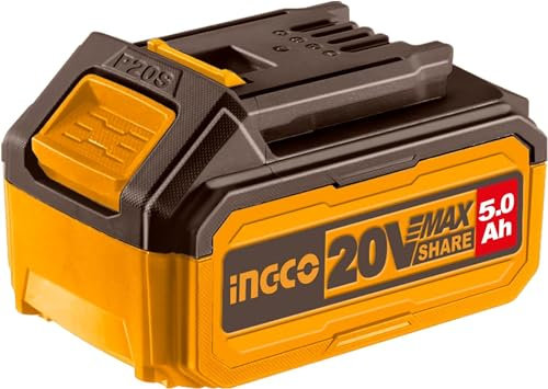 INGCO Batterie au Lithium-ION 20V 5,0 Ah, Compatible avec Tous Les Outils électriques INGCO, sans Chargeur, Non Compatible avec Les Outils électriques d'autres Marques FBLI2003