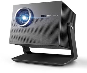 BladeCine Cube 600 Netflix Projector, Native 1080P, 4K Supported, Portable Projector with Wifi and Bluetooth, True 600 ISO Lumens, 360° Adjustable Gimbal Stand, Auto Keystone Video Outdoor Projector.