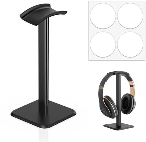 Kiuiom Kopfhörer Atänder,Headset Halterung,Ständer Für Over Ear Und Gaming,Universeller Headset Ständer,Headset Halterung Mit TPU Rutschfestem Silikon,Mit Rundem Nanokleber,Für Alle Gaming-Headsets