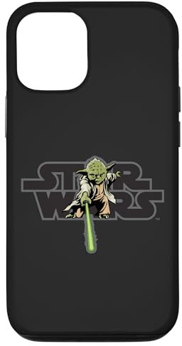 Star Wars Logo Jedi Master Yoda Lightsaber Hülle für iPhone 12/12 Pro