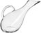 Tradineur - Decantador de vino con asa, vidrio, modelo Luna, dispensador, jarra, oxigenador, aireador para vino tinto o blanco, elegante, regalo original, decoración - 1,5 litros