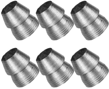 POPETPOP 6st Gartengeräte Kegelkeil Für Hammer Axtkeil Aus Metall Installationszubehör Axtstielkeile Metallkeil Keil Für Kegelkeile Für Hammerinstallationszubehör Grey Eisen