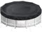 Aipwerer Copertura per Piscina Rotonda per Piscine da 500-550 cm | Telo Copripiscina Ø564 cm | Oxford 420D Resistente agli Strappi | Telo di Copertura per INTEX & BESTWAY Piscine (Corda Nera)