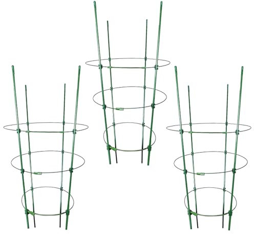 Acunny Estructura para Tomates - Tutores Altos para Macetas y Plantas Trepadoras,Soportes de Jardinería para Enredaderas, Hortalizas, Uso en Interior y Exterior