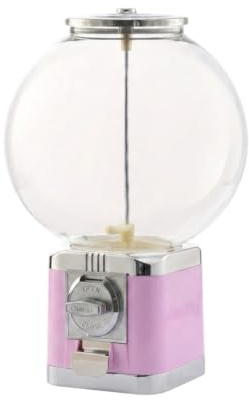 Gralara Distributeur Capsules Jouets sans Monnayeur Distributeur Capsules Résistant Machine à Boules pour Enfants, Enseignants, Rose